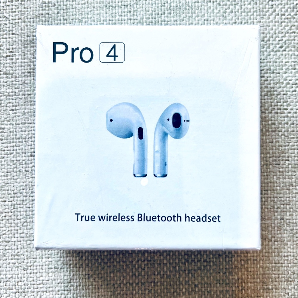 Pro 4 True Bluetooth Wireless Earbuds.
